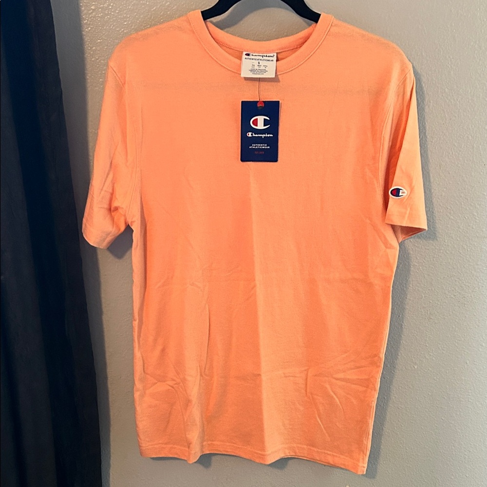 Champion Men's Short Sleeve Tee in Bright Orange